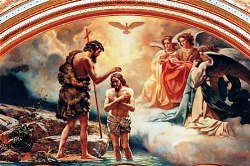 Крещение Господне, роспись Храма Христа Спасителя.